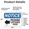 Signmission Please Use Other Door Sign With Symbol, 24 in W x Rectangle, Vinyl Decal OS-2PACK-NS-D-1824-L-16362 - alternate 4